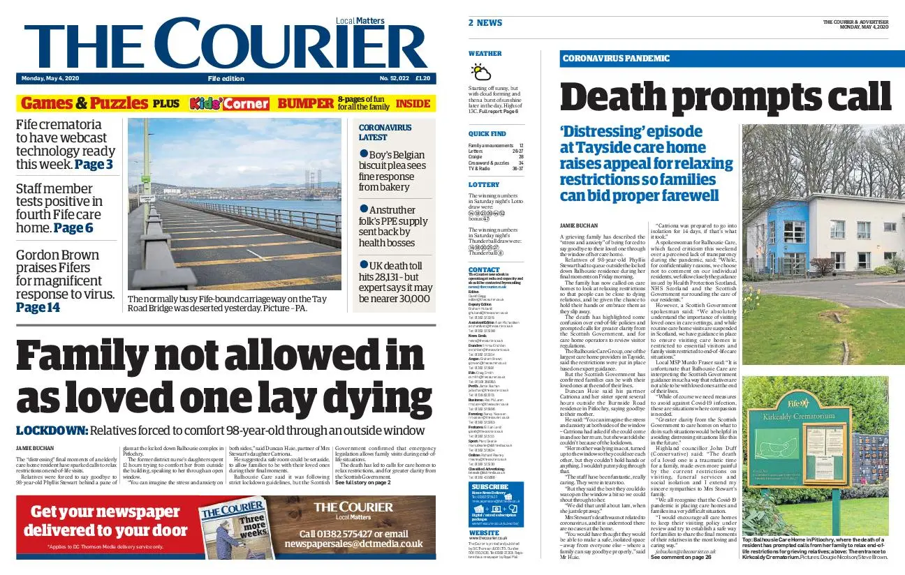 The Courier Fife May 04, 2020 / AvaxHome