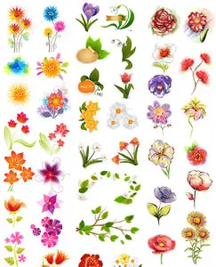 Floral vector pack 3-6