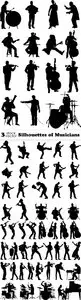 Vectors - Silhouettes of Musicians