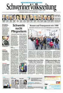 Schweriner Volkszeitung 24/25.10.2009 (Ausgabe Stadt Schwerin)