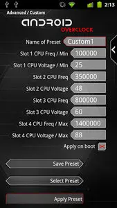 Android Overclock v2.3.4
