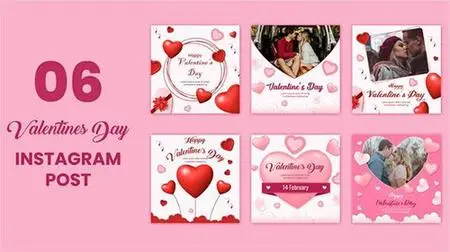 Valentine Day Social Media Post Pack 35412642