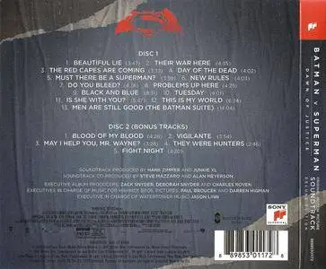 Hans Zimmer and Junkie XL - Batman V Superman: Dawn Of Justice - Original Motion Picture Soundtrack (2016) [Deluxe Edition]