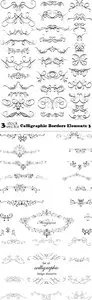 Vectors - Calligraphic Borders Elements 3