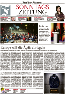 Frankfurter Allgemeine Zeitung am Sonntag, 04. Oktober 2015