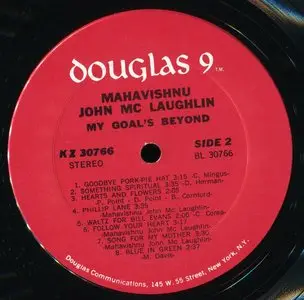Mahavishnu John McLaughlin ‎– My Goal's Beyond {Original US} vinyl rip 24/96