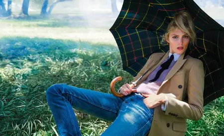 Anja Rubik by Inez van Lamsweerde & Vinoodh Matadin for Porter Magazine #4 Fall 2014