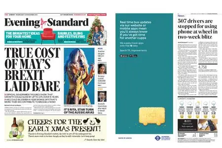 London Evening Standard – November 28, 2018