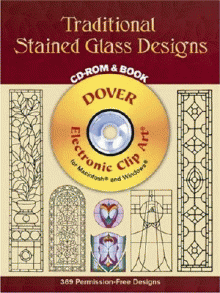Traditional Stained Glass Designs by Dover