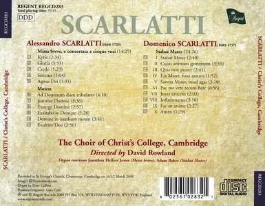 David Rowland, Christ College Choir, Cambridge - A. Scarlatti: Missa breve & Six Motets; D. Scarlatti: Stabat Mater (2009)