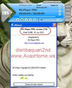 BS.Player 2.54 PRO Build 1038 beta