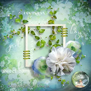 Mini Scrap Kit: Beautiful, Flower Quick Pages and Clusters