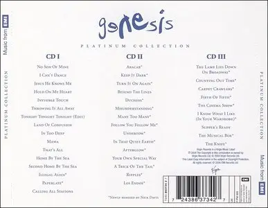 Genesis - Platinum Collection (2004) 3 CD-Box