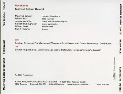 Manfred Schoof Quintet - Resonance (2009)