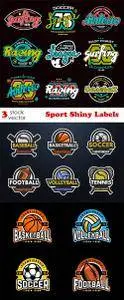 Vectors - Sport Shiny Labels