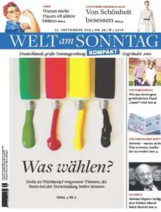Welt am Sonntag Kompakt vom 22 September 2013