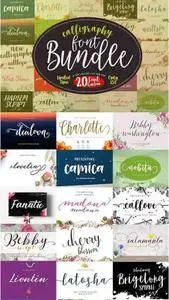 CreativeMarket - Font Bundle Caligraphy