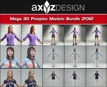 AXYZ Design – Mega 3D Peoples Models Bundle 2012