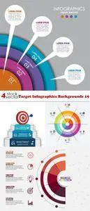 Vectors - Target Infographics Backgrounds 19