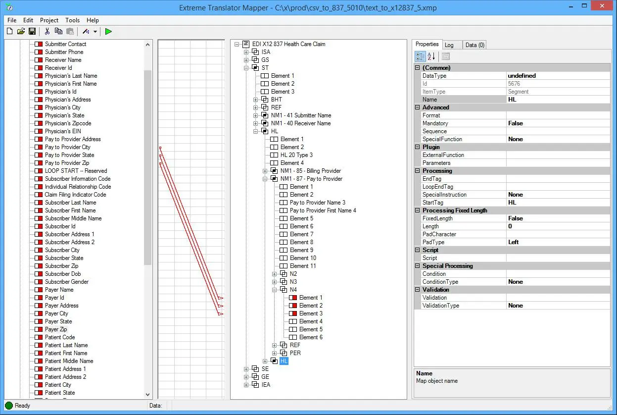 Mapping editor. Extreme Translate.