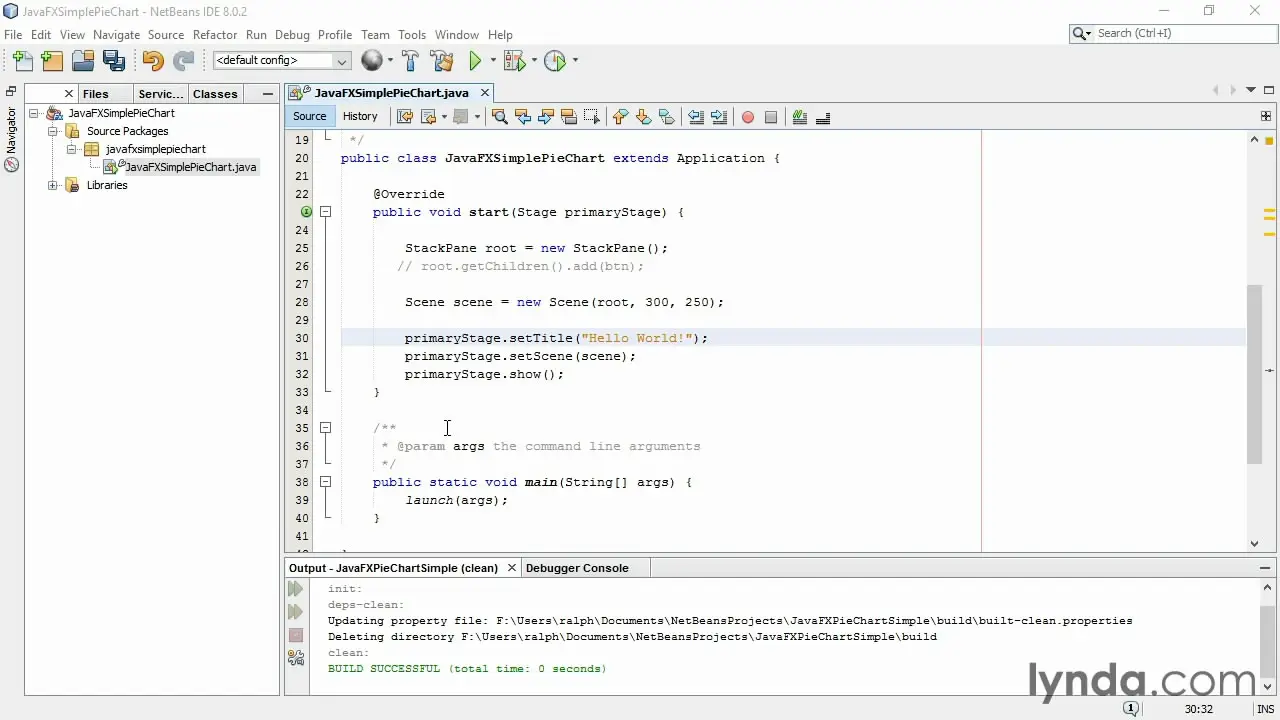 JavaFX-Diagramme mit Netbeans