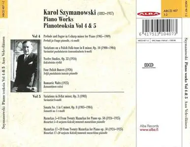 Anu Vehviläinen - Karol Szymanowski: Piano Works, Vol. 4 & 5 (2017)