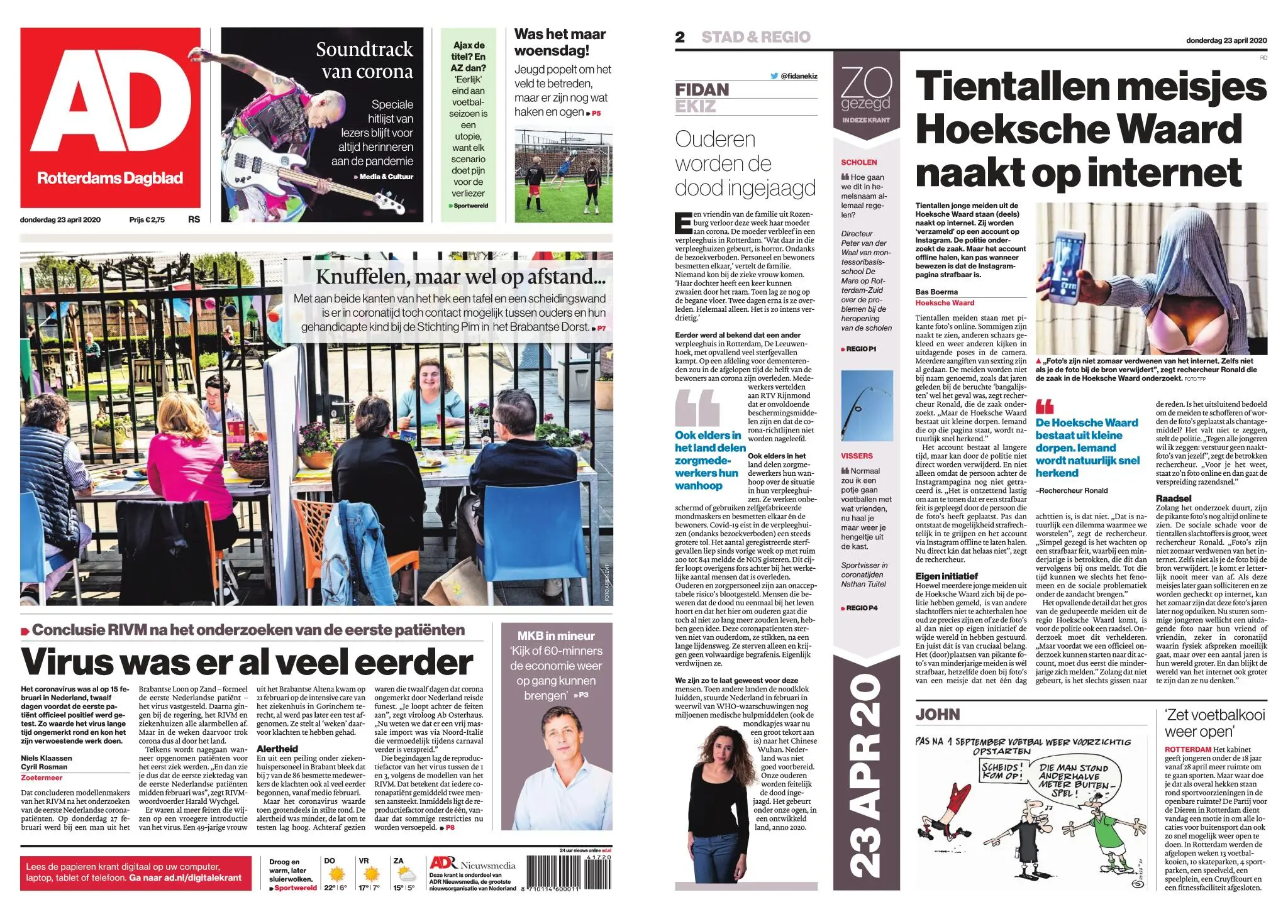 Algemeen Dagblad - Rotterdam Stad – 23 april 2020 / AvaxHome