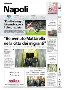 la Repubblica Napoli - 13 Aprile 2019