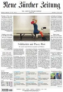 Neue Zürcher Zeitung vom 21 August 2012