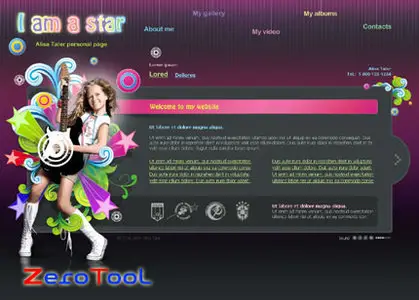 FlashMint 2263 Photo video personal page flash template