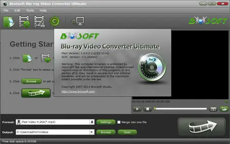 Brorsoft Blu-ray Video Converter Ultimate 1.4.6.0 Multilingual