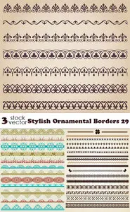 Vectors - Stylish Ornamental Borders 29