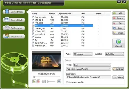 OpoSoft Video Converter Professional 7.6