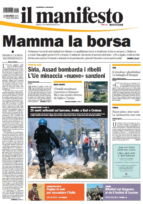 Il Manifesto 02-08-2011