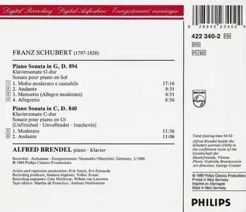 Alfred Brendel - Schubert: Piano Sonatas D.894 & D.840 (1989)