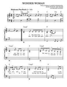 Wonder woman - Kacey Musgraves (Easy Piano)