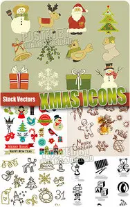 Xmas icons 2 - Stock Vectors