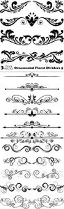 Vectors - Ornamental Floral Dividers 5