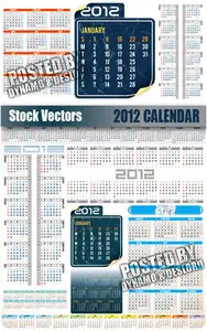 2012 Calendar - Stock Vectors