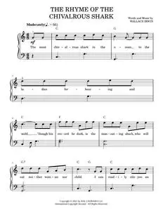The Rhyme Of The Chivalrous Shark - Wallace Irwin (Easy Piano)