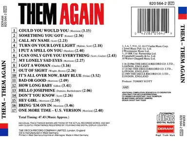 Them - Them Again (1966) [Deram, 820 564-2]