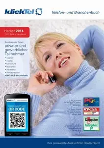 klickTel Telefon- und Branchenbuch + Rückwärtssuche Herbst 2014