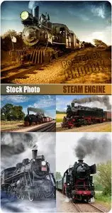 Steam engine - Stock Photo