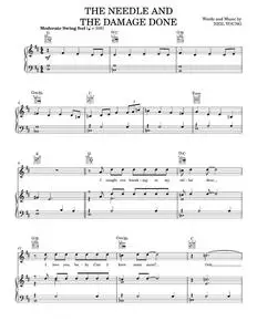The needle and the damage done - Neil Young (Piano-Vocal-Guitar)