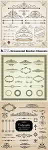 Vectors - Ornamental Borders Elements