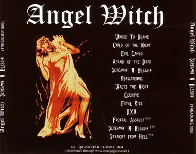 Angel Witch - Screamin' 'N' Bleedin' (1985) [Reissue 2004]