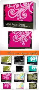 Book cover design template vector 