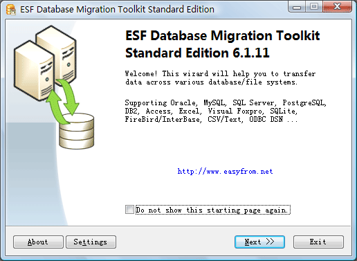 ESF Database Migration Toolkit  Professional & Standard 6.1.12