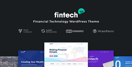ThemeForest - Fintech WP v1.0.8 - Financial Technology and Services WordPress Theme - 18624426