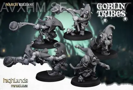 Swamp Goblins Stonethrowers - Highlands Miniatures